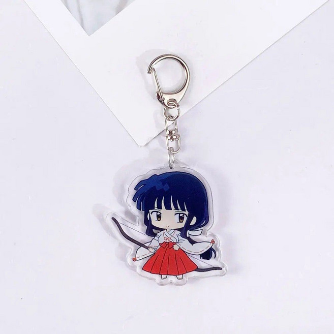 이누야샤 캐릭터 아크릴 키링 나락 셋쇼마루 싯포 미륵 법사 가영 금강 산고 비공식 굿즈, 3, 5 cm