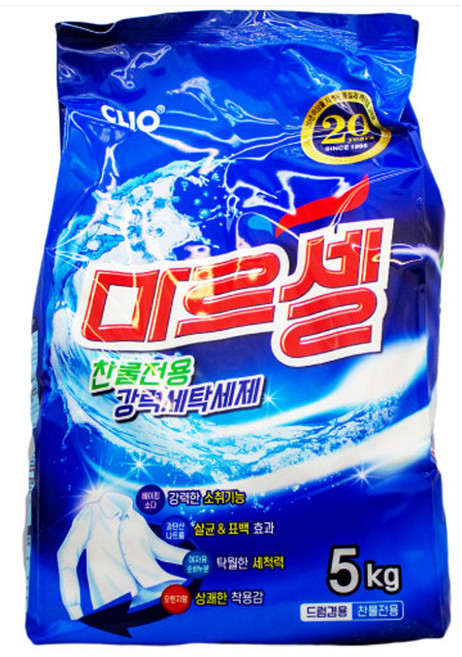 마르셀 마르셀 찬물전용 강력 세탁 세제 5kg -드럼겸용, 1개