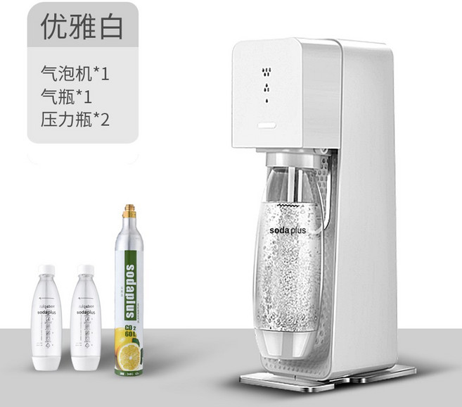 소다스트림 terra 무선 제조기기계 탄산수 메이커, 테이블형 거품기 1개 물병 2개