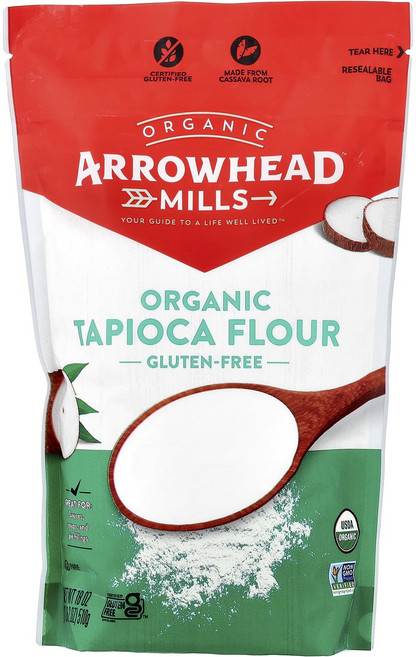 Arrowhead Mills 유기농 타피오카 가루 510g (18 oz), ArrowheadMills유기농타피오카가루510g18o, 1개