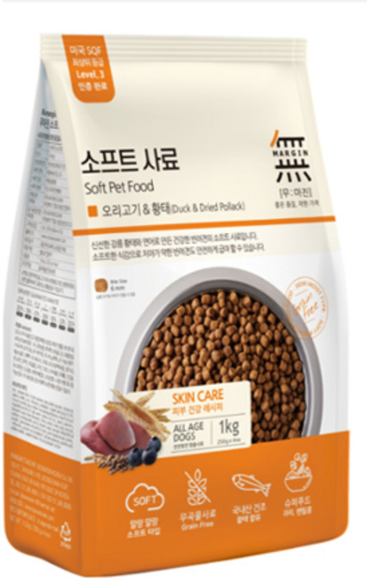 바우와우 무마진 소프트사료 오리황태 1kg, 연어, 4.8kg, 1개
