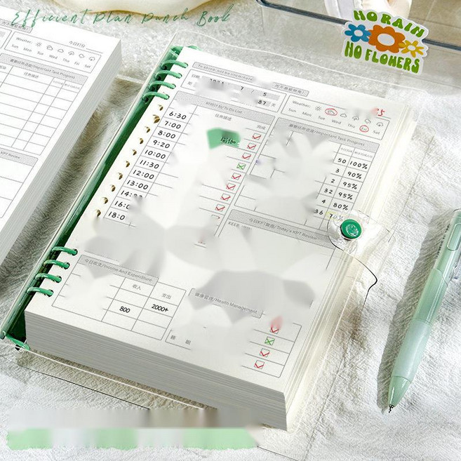 만다라트 플래너 양식 포함 투두리스트 시간관리 노트, 9. TODO 블루