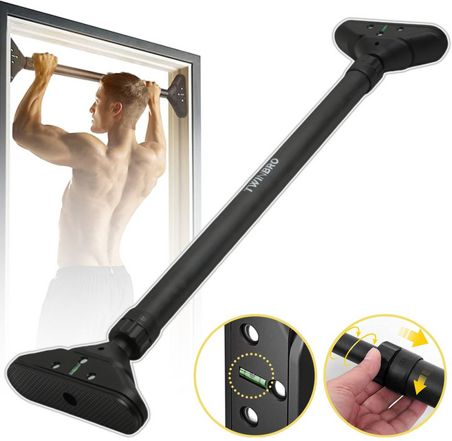 극강 고정 프리미엄 3중 안전 문틀 철봉 가정용 턱걸이 운동기구, 혼합색상