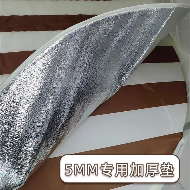 親子速開帳篷戶外防曬防水便攜露營遮陽棚帶窗摺疊野餐帳篷, 1-3, 地墊