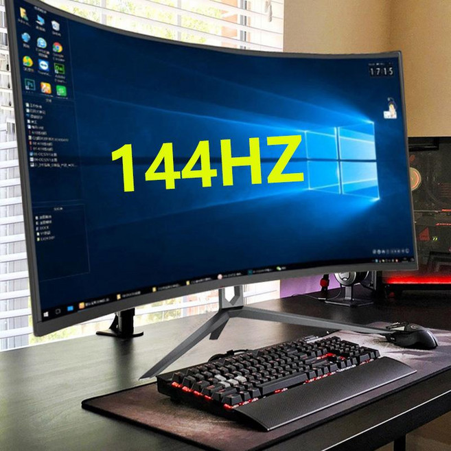 초정상점CHOJEONGSTORE 커브모니터장단점, 나이트블랙 32인치 커브드 144Hz, 1cm
