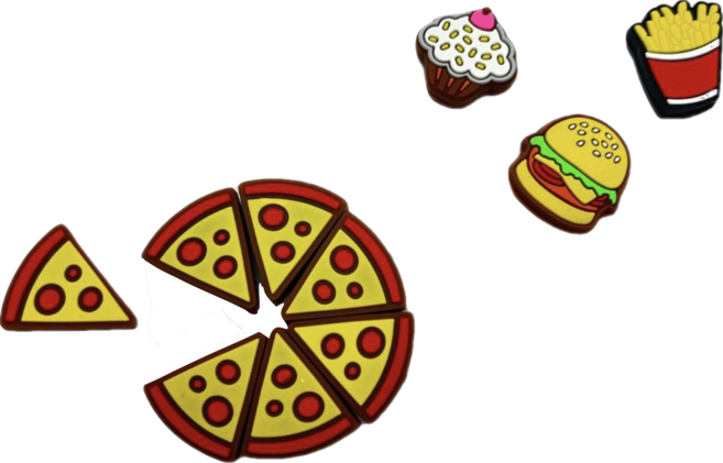 스윙블 귀여운 댐프너 충격흡수 엘보링, 08.피자, 1개