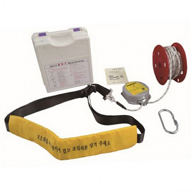 완강기 탈출 로프 화재 대피 비상 구조 150kg 안전 하강 방재 장비, 14층 T312259, 1개