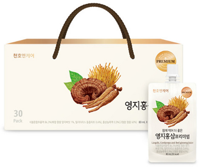 천호엔케어 영지 홍삼 프리미엄, 80ml, 40개