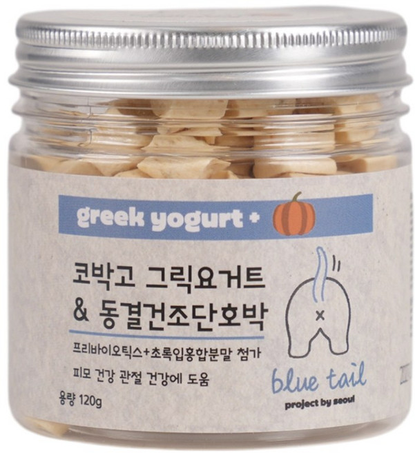 블루테일 코박고 그릭요거트, 1개, 120g, 요거트&동결건조 단호박