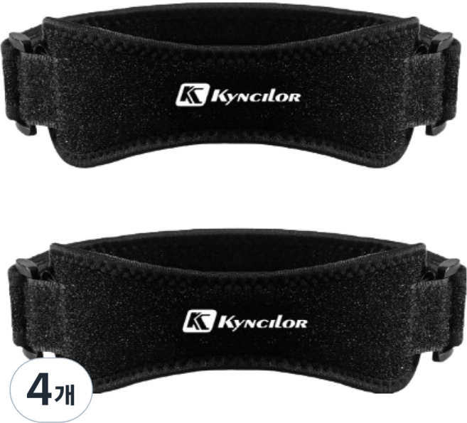 킨실러 스포츠 무릎 보호대, 블랙, 2개