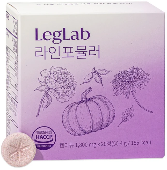[산후조리원 입점] 레그랩 라인포뮬러 붓기 제거 브로멜라인 칼륨 캔디 약 1개월, 1박스, 28정 - 쿠팡