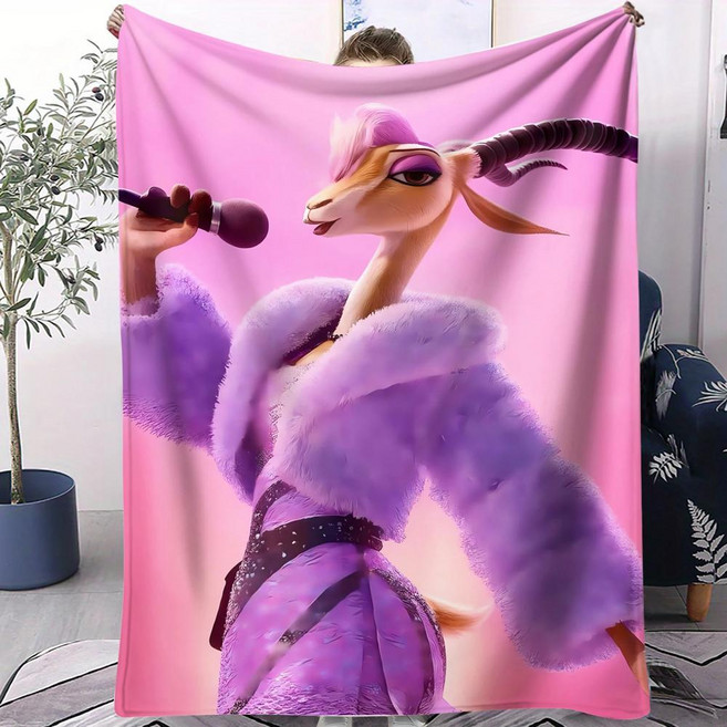 베스트셀러 주토피아 닉주디 소프트 커버 담요 소파 자동차 침실 캠핑 여가 낮잠 선물 사계절용, 1개, 1. R260112-K5 / A. 70X100CM...