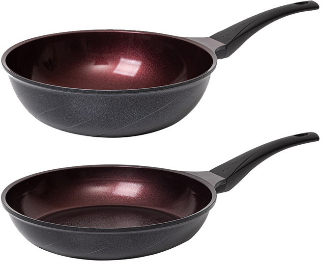 쿡클린 IH 인덕션 오가닉블랙 v2 세라믹 프라이팬세트, 프라이팬 28cm + 웍팬 28cm, 1세트