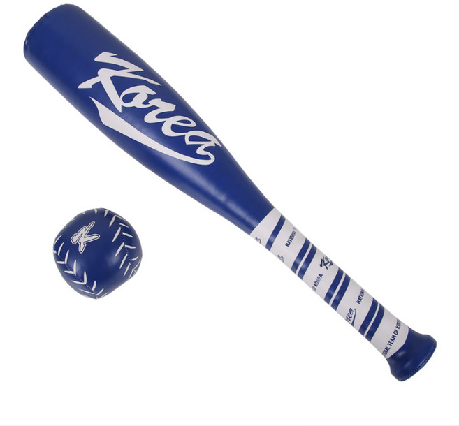 팀코리아 주니어 폼배트세트 야구배트 야구공 PVC, 블루, 1개