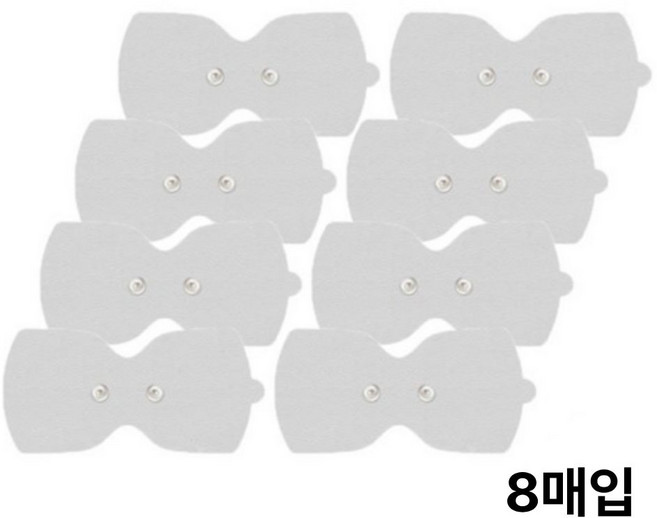 러판 매직터치 리필패드 저주파 안마기 마사지기 리필패드 화이트8매, 화이트, 8개