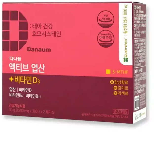 4세대 활성형 엽산 1360ug DFE 60정 (2개월 분), 1개