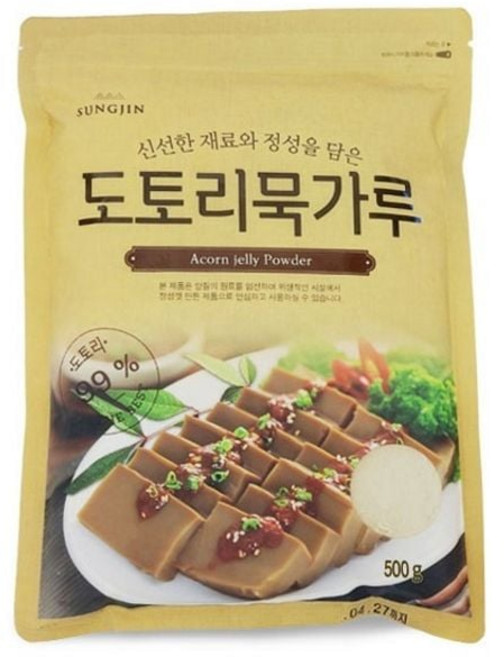 도토리부침개 부침가루 신선재료 쿨샵 99프로 도토리가루, 도토리묵가루500g, 500g, 1개