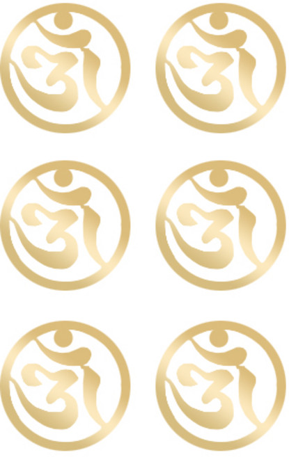 24K GOLD 옴자 메탈스티커 [15mm], 단품, 단품