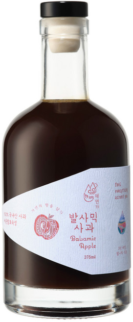 채연가 사과발사믹식초 샐러드 드레싱 소스, 375ml, 1개