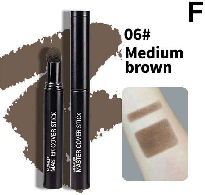 컨실러팔레트 헤어 라인 컨실러 펜 코 섀도우 루트 가장자리 흑화 파우더 브로우 컨투어 스틱 컬러링 6 색, 1개 - 쿠팡