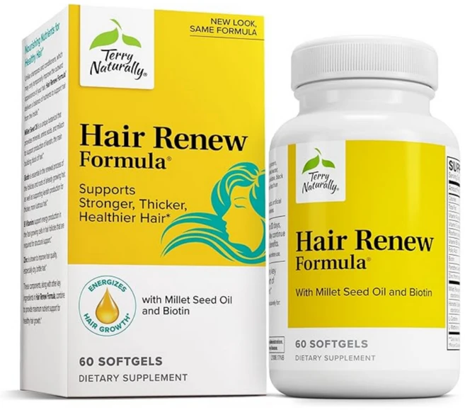 헤어 리뉴 포뮬러 Terry Naturally 테리 내추럴리 소프트젤, 60정, 1개 - 쿠팡