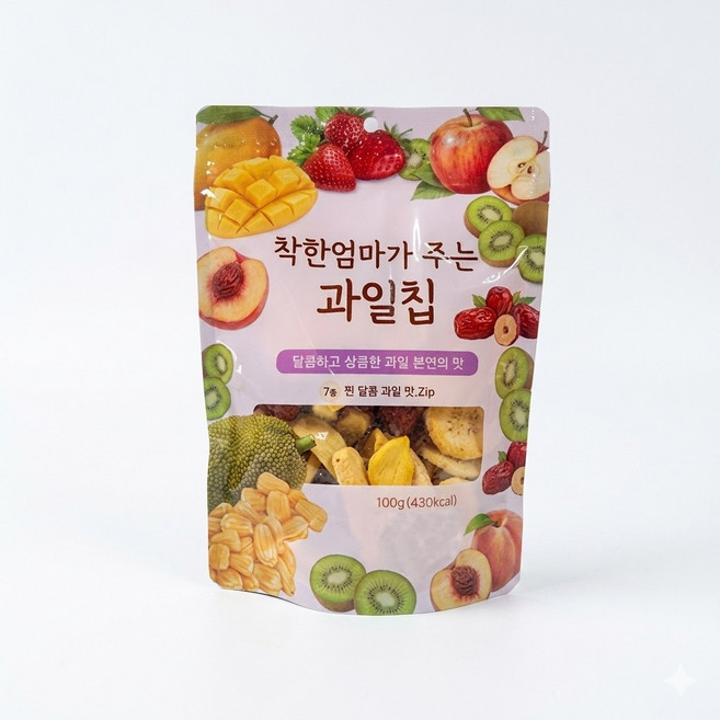 [건건당] 동결건조 과일믹스칩 100g 보존료 화학첨가물 제로, 3개
