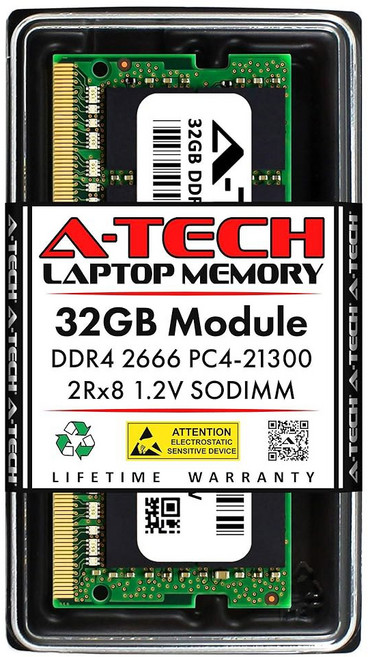 에이서 니트로 5 게이밍 노트북용 A-Tech 16GB 키트(2x8GB) RAM | DDR4 3200MHz SODIMM PC4-25600 (PC4-3200AA) 메모리 업그레이드
