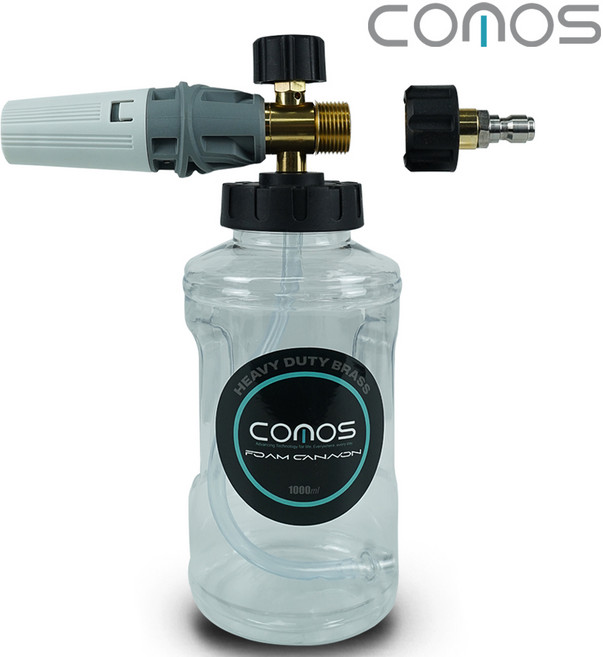 코모스 폼캐논 폼건 1L 폼렌스 폼프로듀서 거품세차 고압세척기용, 1개