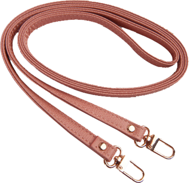 MHM 베이직 가죽 롱 스트랩. 숄더스트랩. 핸드백줄 126cm, 핑크, 1개