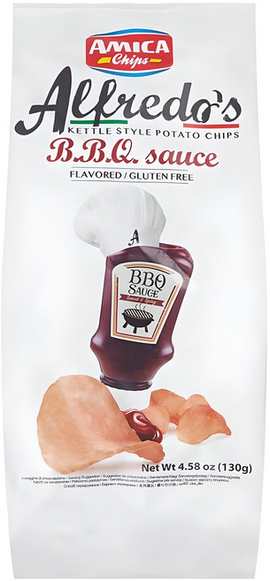 아미카칩스 알프레도 바베큐 감자칩, 130g, 1개