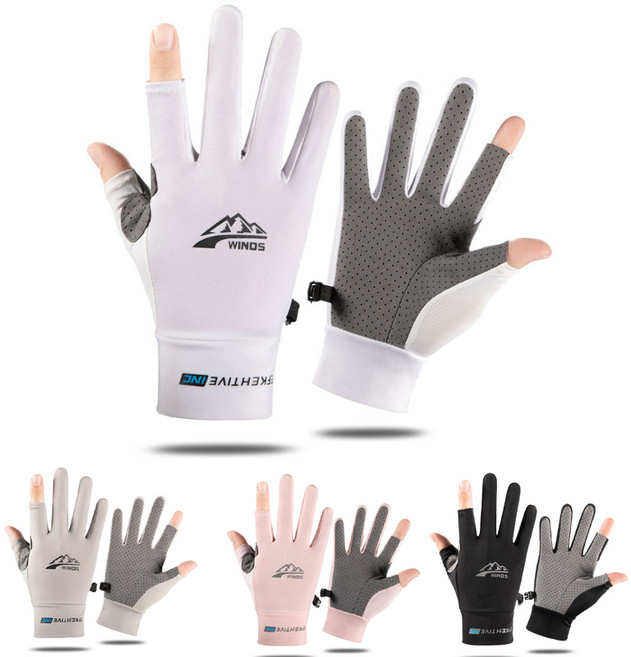한몰 UV자외선차단장갑 스포츠 레저 헬스 운동 자전거 두손가락운전장갑