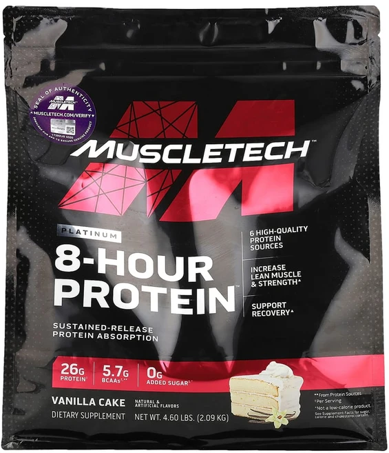 MuscleTech 퍼포먼스 시리즈 Phase8 다단계 8시간 단백질 바닐라 2.09kg(4.60lbs), 1개 - 쿠팡
