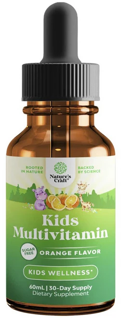 네이처스크래프트 어린이용 멀티비타민 드롭스 오렌지 맛, 60ml, 1개 - 쿠팡