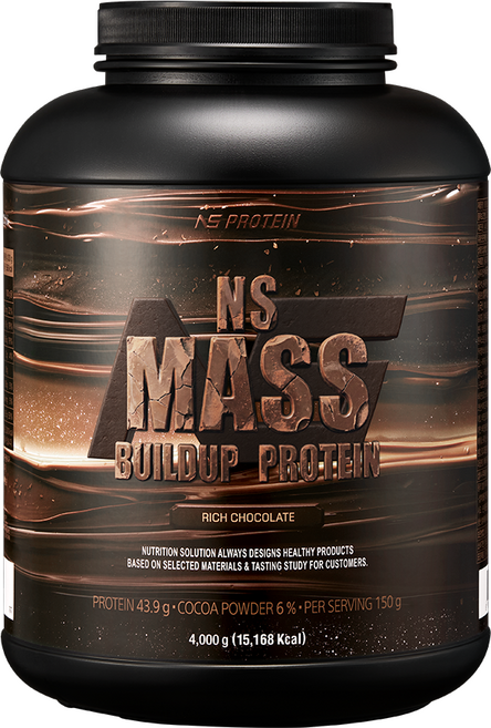 NS 매스빌드업 프로틴 리치초콜릿맛 4kg 헬스보충제 단백질보충제, 1개