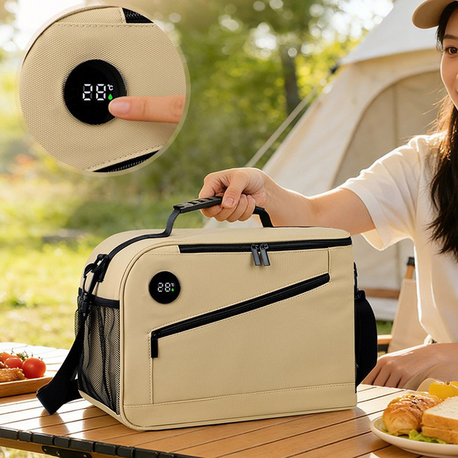 루멘 보온보냉 쿨러백 대용량 방수 도시락 캠핑 피크닉 아이스 보냉가방, 1개, 카키