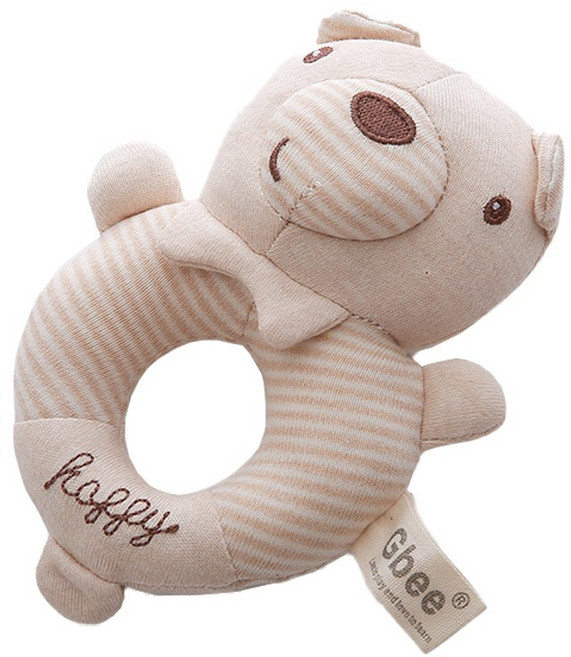 스카이몰 오가닉 딸랑이 장난감, 딸랑이 곰돌이, 1개