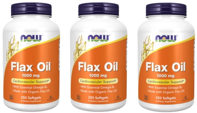 나우푸드 대마종자유 플랙스 오일 Flax Oil 아마씨유 1000mg 250정 x3, 3개 - 쿠팡