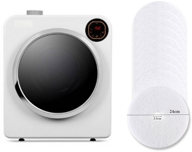 [한경희 미니 빨래건조기 5kg LSL-GD6-HAAN628HW - HCF 호환용 원형필터 10개] 미니건조기 호환용 원형필터 10개, 1개