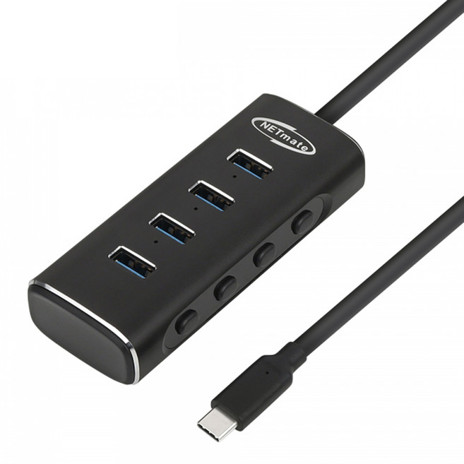 4포트 USB 3.2 Gen2 C타입 허브 NM-UBC301, 1개