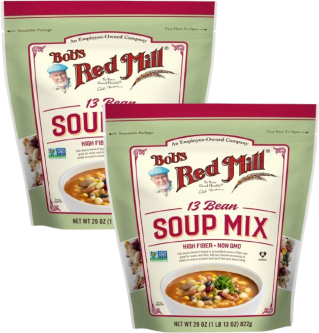 [밥스 레드 밀] 13가지 빈 수프 믹스 822 g 2 SET, 822g, 1개