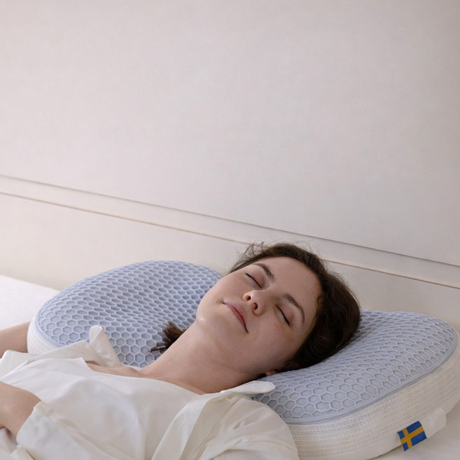 딥퍼베개 국산 기능성숙면베개 일자목 목편한 낮은 높은 수면 경추베개, 그레이블루, 1개