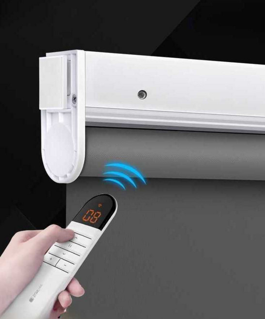 Reon 무타공전동블라인드 무타공 리모컨 커튼 차광