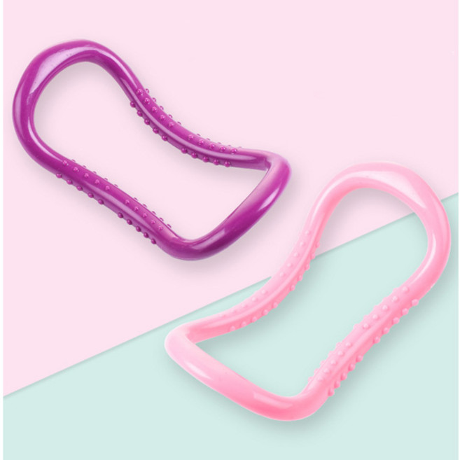 포커스 돌기형 요가링 필라테스링 스트레칭 종아리 마사지링 젠링, 돌기형요가링-칼라랜덤, 1개