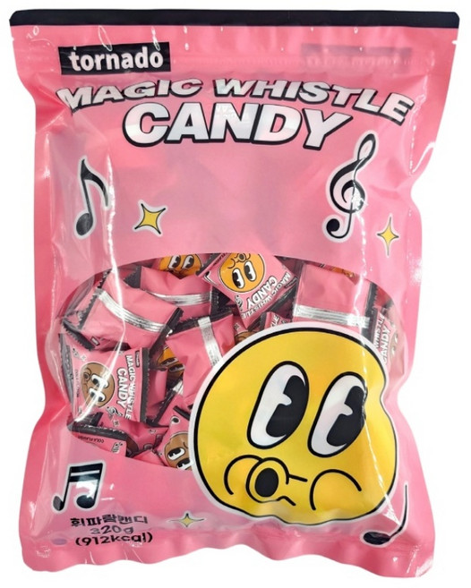 토네이도 매직 휘슬 캔디, 320g, 1개