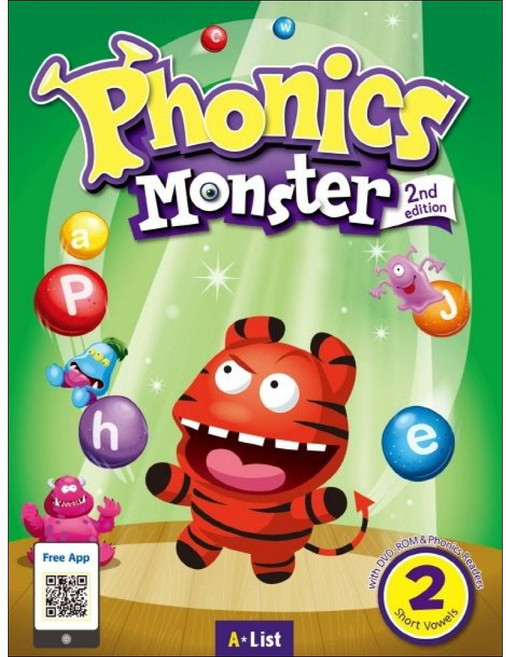 A*List Phonics Monster 2 : Student Book (Phonics Readers + Board Game + App QR 2nd Edition)