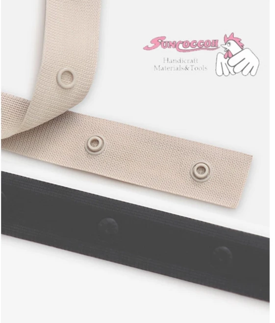 패션스타트 [선코코] 소프트 줄스냅 단추 5종, 1개, 블랙(S12-02) - 쿠팡