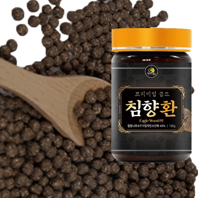 해피스토어70 인도네시아산 침향환 프리미엄 골드, 2개, 120g