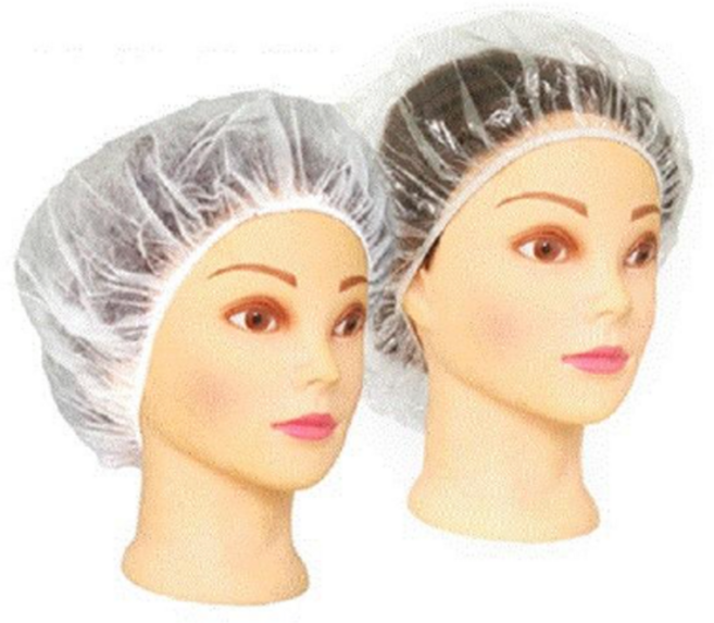 JNS 일회용 비닐 헤어캡 (100매), 1개, 투명