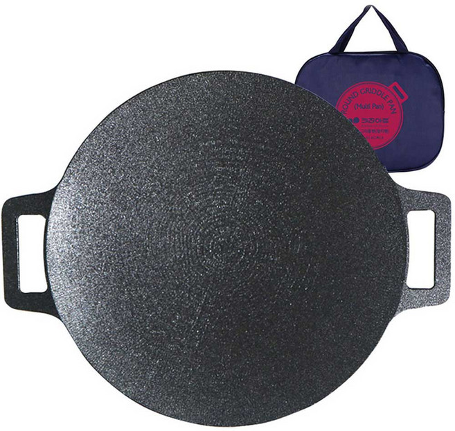키친아트 인덕션 캠핑 그리들팬 + 전용가방, 36cm, 1개