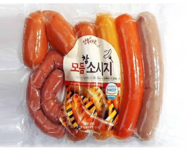 [야참] 모듬참소세지[375gX10개(1BOX)]_식자재쇼핑몰_푸드왕, 375g, 10개